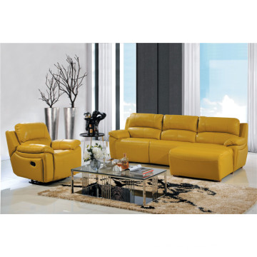 Wohnzimmer Sofa mit modernem echtem Leder Sofa Set (449)